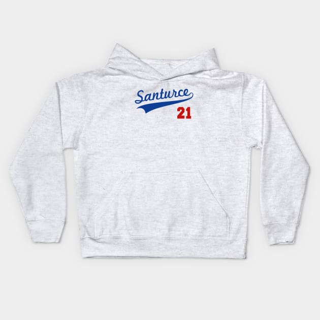 Santurce 21 Puerto Rico Baseball Kids Hoodie by PuertoRicoShirts